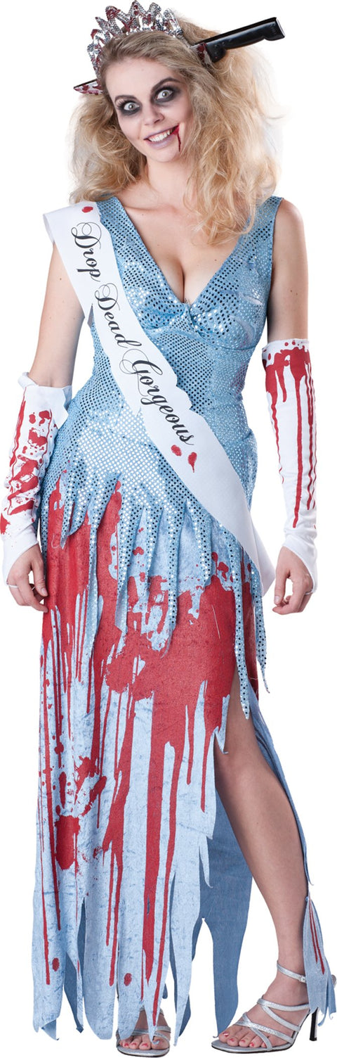 InCharacter Costumes, LLC Drop Dead Gorgeous, Blue/White/Red, X-Large