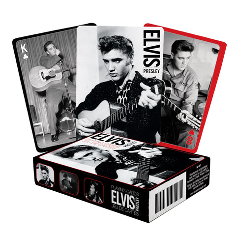 AQUARIUS Elvis Presley Playing Cards Standard Size – Themed Novelty Deck with 52 Unique Photo Designs – Collectible Merchandise Gift for Teens and Adults