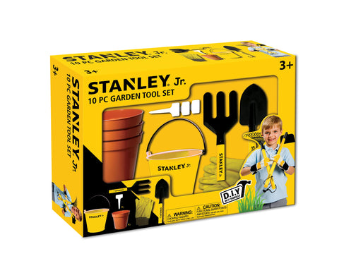 Stanley Jr. 10-Piece Tool Set: Cultivating Young Minds, Green Thumb Ages 3 and Up