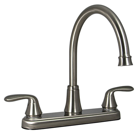 PHOENIX VITAL LIFE Phoenix Faucets PF231402 Two-Handle 8" Hybrid Kitchen Faucet with High-Arc Spout - Brushed Nickel
