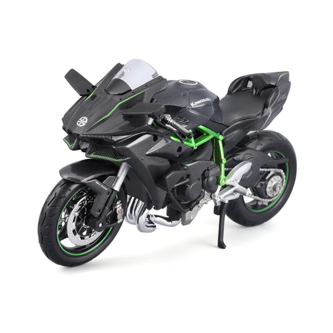 Maisto 1:12 Scale Assembly Line Kawasaki Ninja H2R Diecast Model Kit, Grey