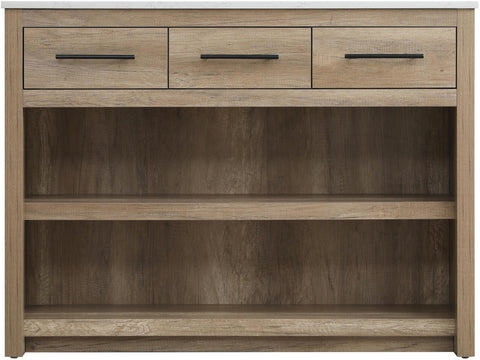 Elegant Kitchen and Bath 48" Kitchen Island in Natural Oak