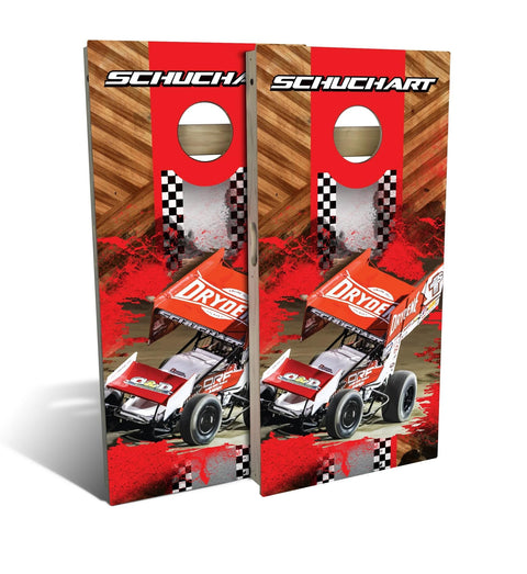 Skip's Garage Schuchart Cornhole Set - Backyard 2x4 (Weather Bags) - Include Case + Hole + Edge