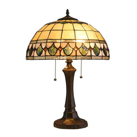 Chloe CH3T037AG16-TL2 Table Lamp, Multi-Colored