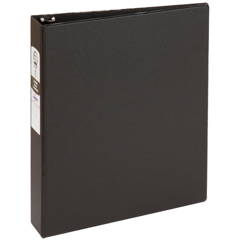 Avery Economy 3 Ring Binder, 1.5" Round Rings, 1 Black Binder (03401)