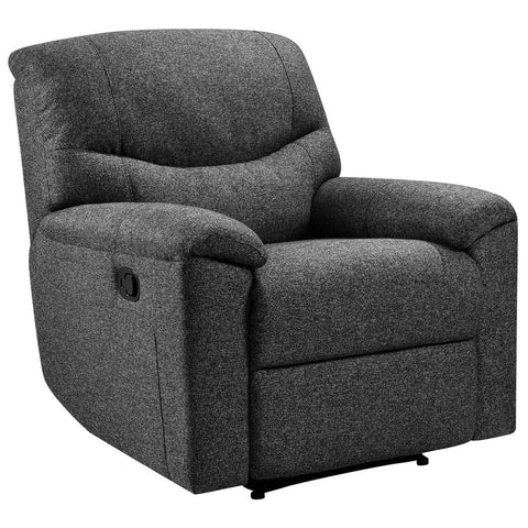 Messer Black Fabric Manual Recliner