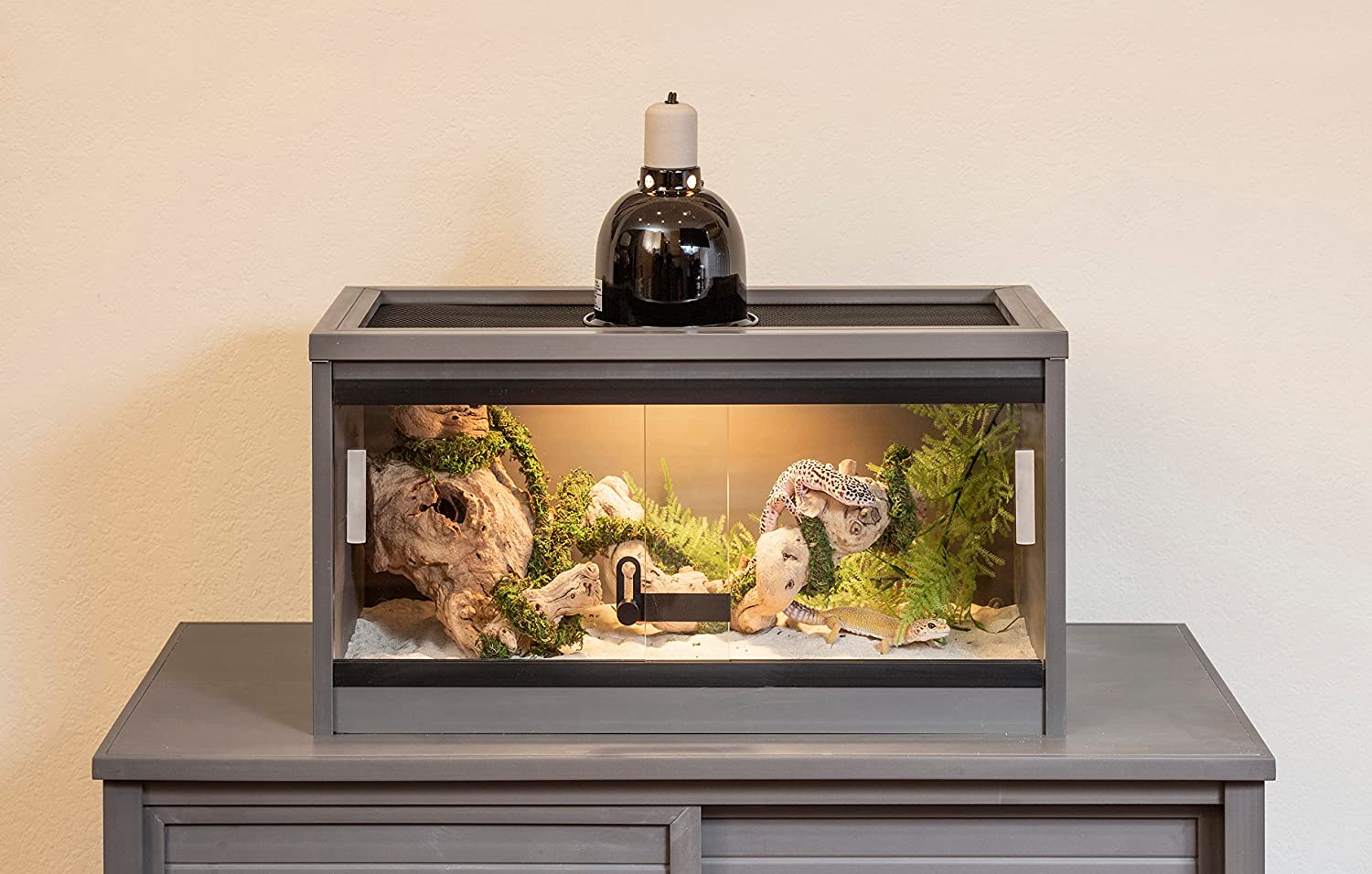 ECOFLEX 48 inch Mojave Large Reptile Habitat Lounge in Grey