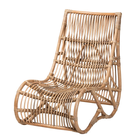 bali & pari Genera Natural Rattan Lounge Chair, One Size