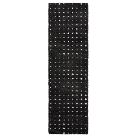 Oriental Weavers Galileo Area Rug - GAL04-2'3" x 7'6" - in Black/Ivory - Modern Industrial Style, Stain Resistant, Family and Pet Friendly, Entryway, Hallway Runner Rug