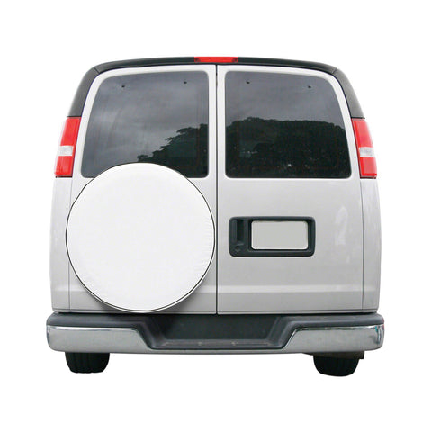 Classic Accessories Custom Fit Spare Tire RV Cover Snow White/6.75''W x 0.02''H x 26'' Diameter