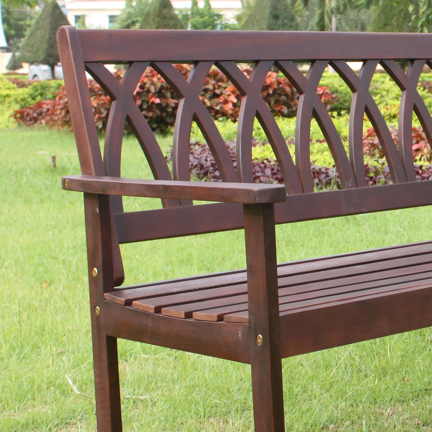 Criss Cross Garden Bench