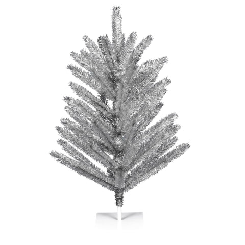 Vickerman 3' Vintage Aluminum Artificial Christmas Tree, Unlit - Faux Christmas Tree - Seasonal Indoor Home Decor
