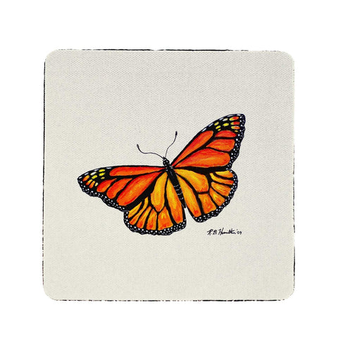 Betsy Drake Spreadwing Monarch Coaster Set of 4