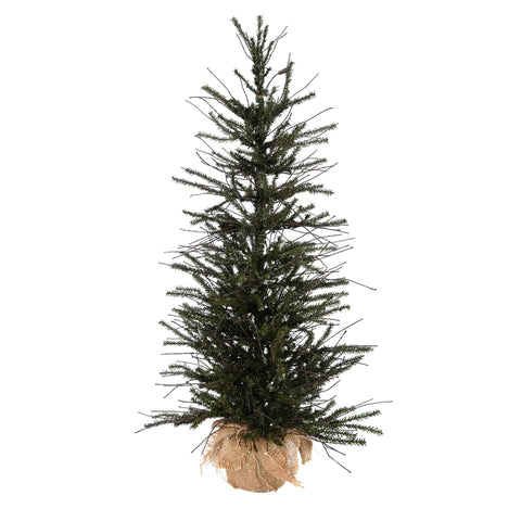 Vickerman 30" Vienna Twig Artificial Christmas Tree - Unlit - Seasonal Indoor Home Decor with Decorative Burlap Base - Reliable and Durable - Decorative Christmas Tree
