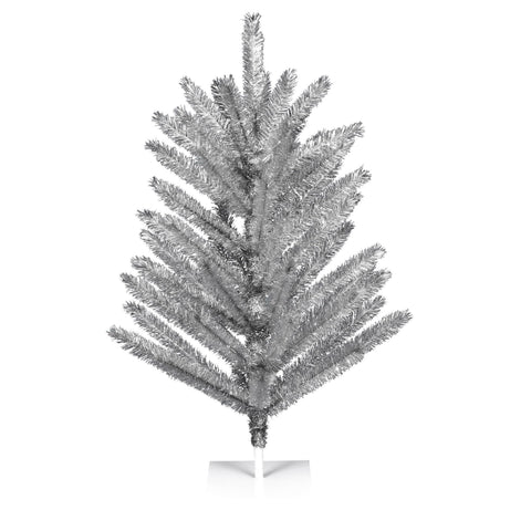 Vickerman 4' Vintage Aluminum Artificial Christmas Tree - Unlit - Faux Tree - Seasonal Indoor Home Decor - Reliable and Durable