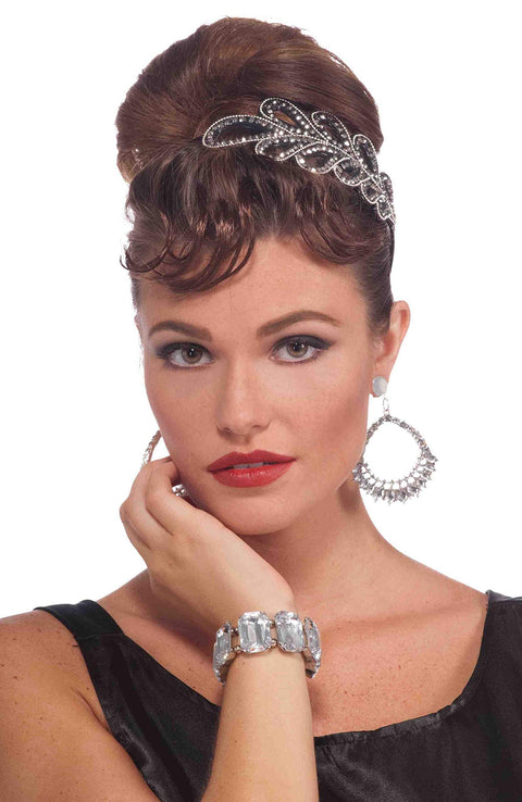 Forum Novelties Women's Vintage Hollywood Rhinestone Bracelet, Multi, One Size