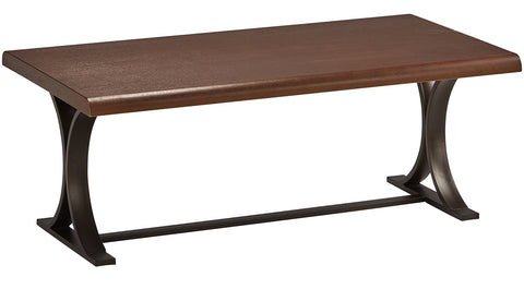 International Caravan Rectangular Coffee Table in Canyon Oak Finish