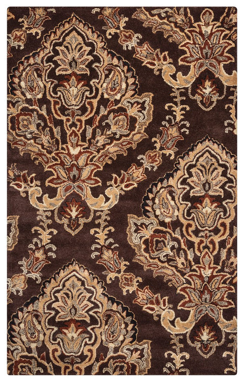 Rizzy Home Chocolate/Chocolate Swatch, VO1680