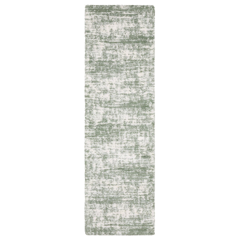 Oriental Weavers Galileo Area Rug - GAL09-2'3" x 7'6" - in Green/Ivory - Modern Industrial Style, Stain Resistant, Family and Pet Friendly, Entryway, Hallway Runner Rug