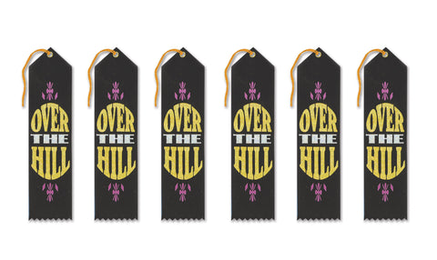 Beistle 6-Pack Over-The-Hill Award Ribbon, 2 by 8-Inch