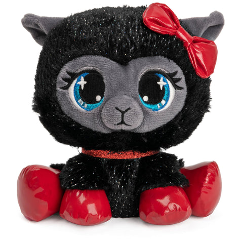 GUND P.Lushes Designer Fashion Pets Special-Edition Ba-Bah Noir Llama Premium Stuffed Animal, Black and Red, 6”