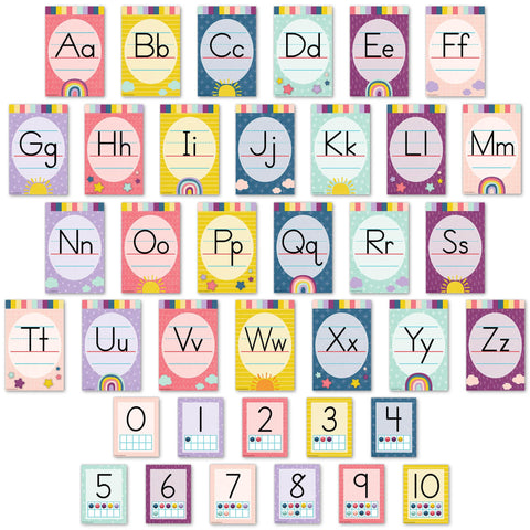 Teacher Created Resources TCR9020 Oh Happy Day Alphabet Bulletin Board Set