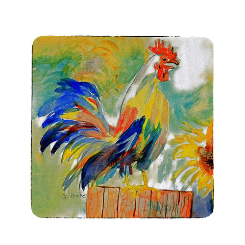 Betsy Drake Betsy's Rooster Coaster Set of 4