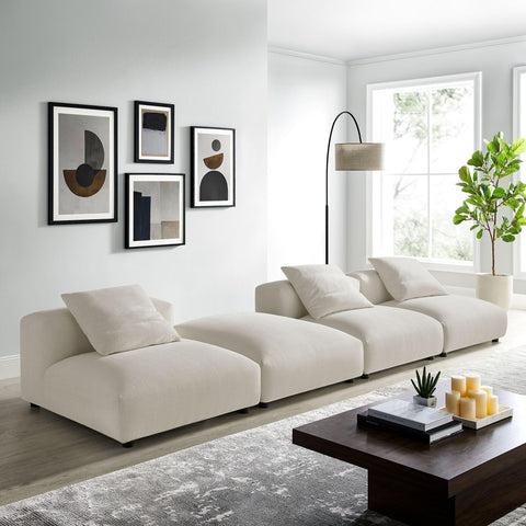 Modway Solace Sectional, Salt