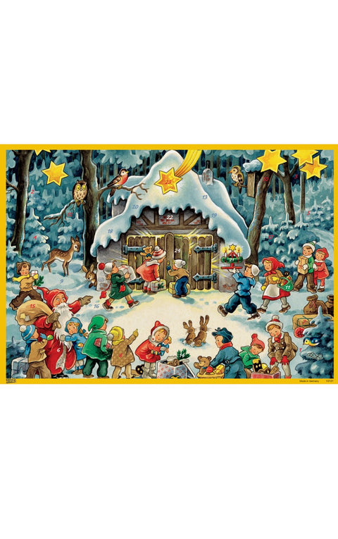 Alexander Taron Importer 10101 - Korsch Advent - Santa with Children - 11.5"" H x 8"" W x .1"" D