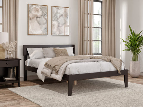AFI Boston Full Size Platform Bed in Espresso