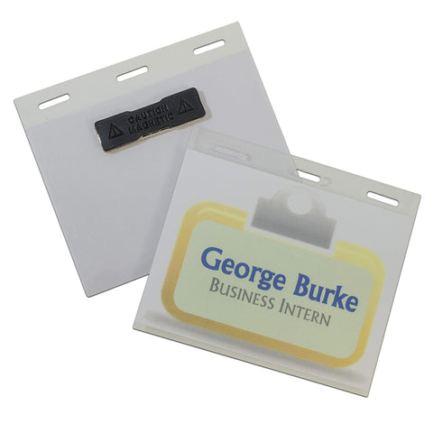 C-Line Magnetic Style 4x3 Name Badge Holder Kit, 4" x 3"