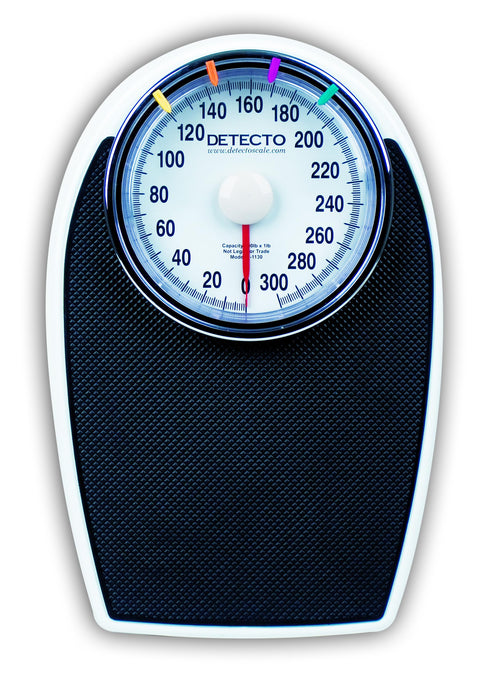 BATHROOM SCALE, 300 lb x 1 lb