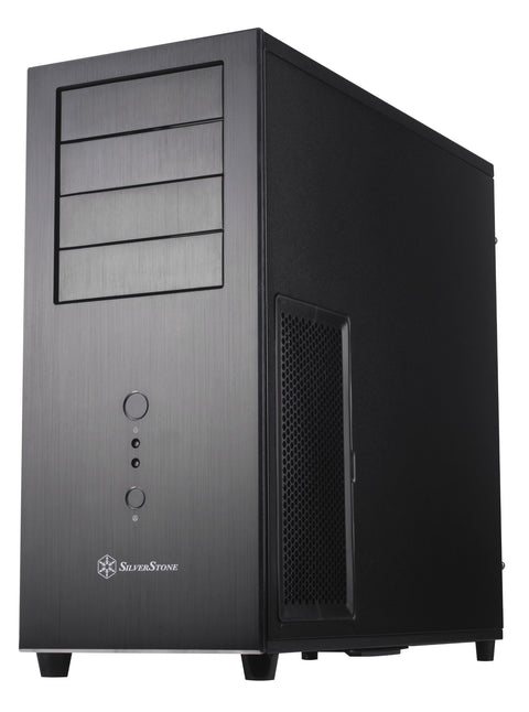 SilverStone Technology ATX Computer Case with Aluminum Front Panel SST-TJ04B-E-USA