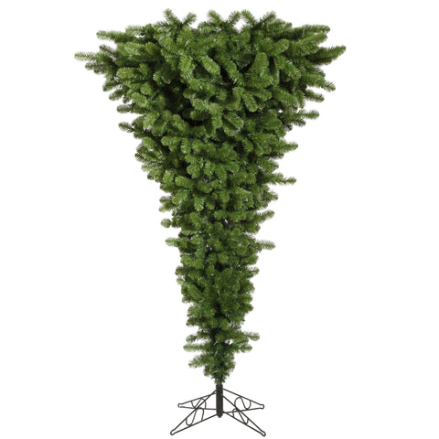 Vickerman 5.5' Green Upside Down Artificial Christmas Tree, Unlit - Faux Upside Down Christmas Tree - Seasonal Indoor Home Decor