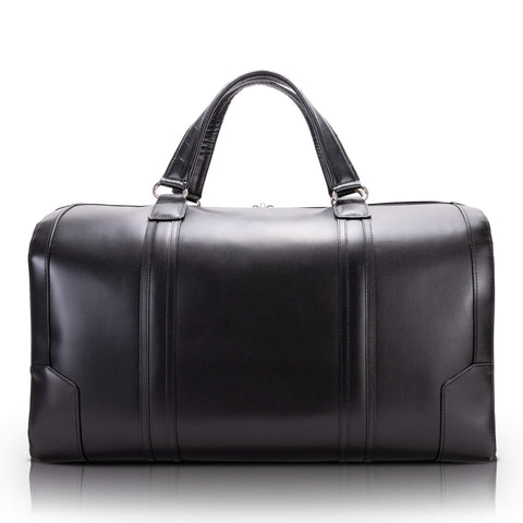 McKlein Kinzie, Top Grain Cowhide Leather, 20" Carry-all Duffel, Duffel Bags, Travel Duffel Bag, Weekender Bags, Overnight bags, Large Capacity Travel Bag Crossbody Bag, Single Compartment Duffel Bag