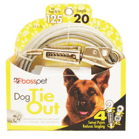 Boss Pet X-Large Dog Swivel Snap Tie Out 20ft
