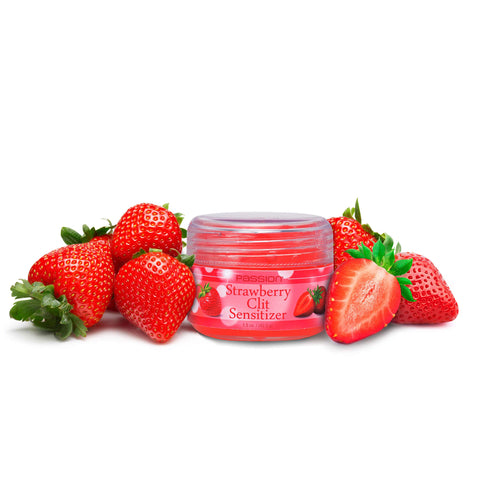 Passion Strawberry Vaginal Sensitizer Gel Made in USA, Sensitivity Enhancing Gel with Strawberry Flavor and Smooth Formula