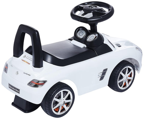 Best Ride On Cars Mercedes Benz push Car, White | Horn, Music, Age 3-6