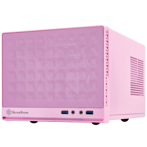 Silverstone Technology Ultra Small Form Factor Computer Case Mini-ITX in Pink SG13P