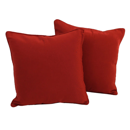 Blazing Needles Corded Microsuede Square Throw Pillow, 18