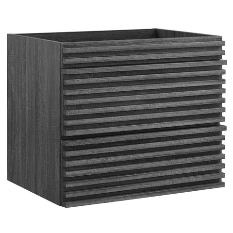 24 in. Render WALL-Mount Bathroom Vanity Cabinet, Charcoal