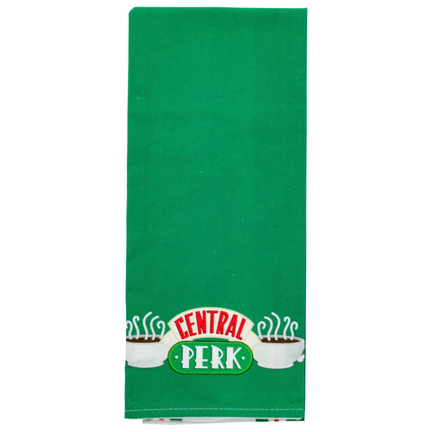 Silver Buffalo Friends Kitchen Towel Featuring the Central Perk Logo, 26" x 16"
