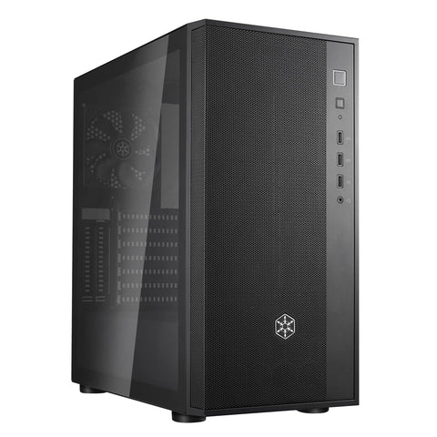 Silverstone Technology FARA R1 V2, Black Tempered Glass Side Panel, Mid-Tower ATX Case, SST-FAR1B-G-V2