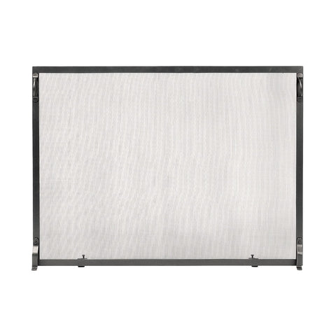 Minuteman International SS-4433 Colonial Flat Fireplace Screen, Graphite, 44" x 33"