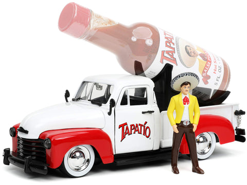 Jada Toys Tapatio 1:24 1953 Chevy Pick Up Die-cast Car with 2.75"" Charro Man Figure, Toys for Kids and Adults
