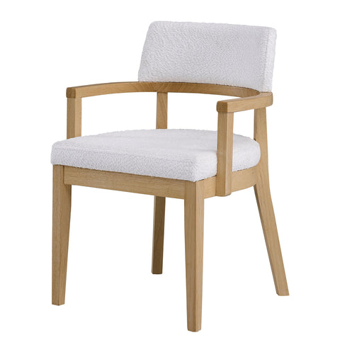 Acme Kasem Wood/Fabric Side Chair with Tapered Legs in Gorge & Oak (Set of 2)