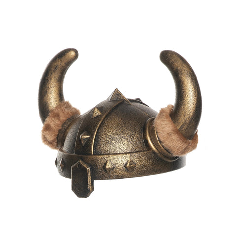 UNDERWRAPS Viking Helmet for Men - Viking Plastic Helmet for Adult Halloween Costume, Football Hat General Costume Men Beer Drinking Helmet (Bronze Viking, OS)