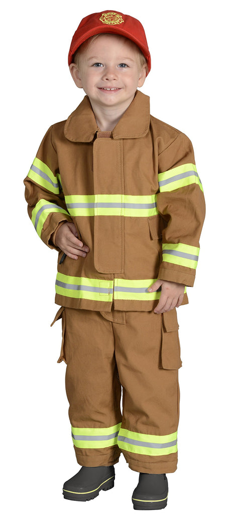 Aeromax Jr. Los Angeles Fire Fighter Suit, Tan, 18 Months. The Best #1 Award Winning Firefighter Suit. The Most Realistic Bunker Gear for Kids Everywhere. Just Like the Real Gear!