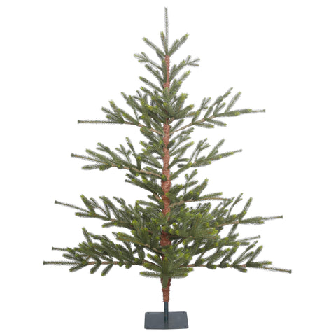 Vickerman 5' Bed Rock Pine Artificial Christmas Tree, Unlit - Faux Christmas Tree - Seasonal Indoor Home Decor - Low Maintenance - Easy to Care for - No Mess