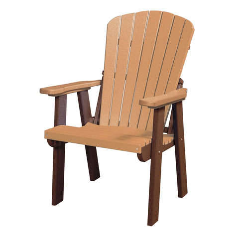 American Furniture Classics  Model 130-C-BW Counter Height Swivel Arm Chair in Blue on a White Base Made in the USA